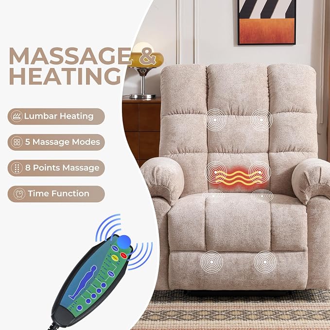 Oversized Power Lift Recliner Chair - Image 4