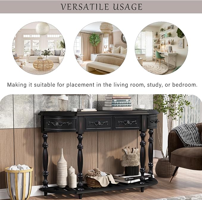 LUMISOL Half Moon Console Table - Image 7