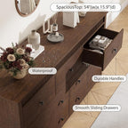 GarveeHome 7 Drawer Dresser for Bedroom, Modern Long Storage Dresser Organizer - Image 5