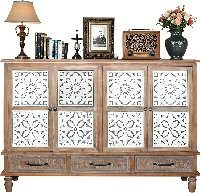 LKTART 59" Vintage Sideboard Buffet Cabinet - Image 7