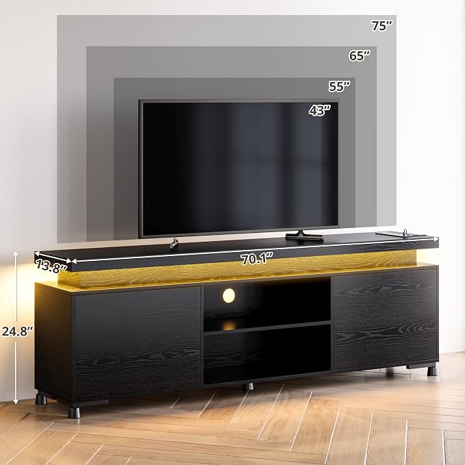 IRONCK TV Stand for TVs 85 inch, Entertainment Center - Image 3