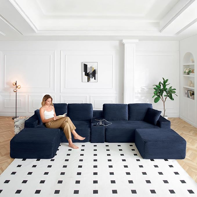 125" Oversized Sectional Couches - Image 7