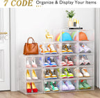 7 code Large Clear Shoe Boxes Organizer【Thicker Material】 Stronger Shoe Box - Image 5
