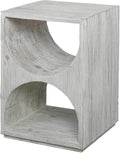 MY SWANKY HOME Elegant Scandi Contemporary Accent Table Solid Wood Distressed by MY+SWANKY+HOME