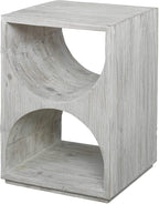 MY SWANKY HOME Elegant Scandi Contemporary Accent Table Solid Wood Distressed by MY+SWANKY+HOME