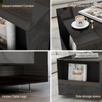 35" High Gloss Wood Coffee Table - Image 4