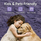 2x3 Taro Purple Fluffy Soft Area Rug Non-Slip - Image 7