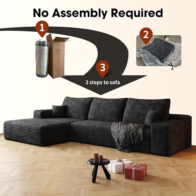 AUGOP 108" Sectional Couches for Living Room Modern Modular Sofa - Image 6