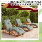 Kigley 2 Pcs Outdoor Chaise Lounge Cushions - Image 6