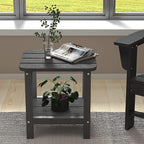 SERWALL Adirondack Table Set of 6, Outdoor Side Table- Gray - Image 7