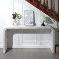 59" Wood Gray Console Table by HanStrong