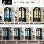 Vlsrka 71" Arched Curio Cabinet - Image 4