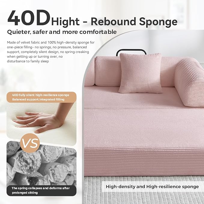 Compression Sofa, Cloud Sectional Sofa, Sofa Bed, Boneless Modular Sectional - Image 7