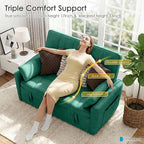 54'' Sleeper Sofa Bed, Convertible Pull Out Couch Futon - Image 9