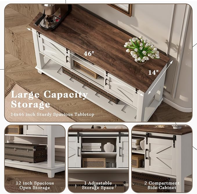 LUXOAK Farmhouse Entryway Table - Image 6