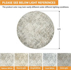 Aelenmu Round Rug 6ft Washable Rug - Image 2
