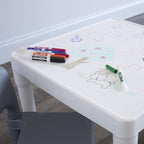 Humble Crew Kids Plastic Table and Chair Set, Toddler Activity Table - Image 7