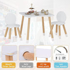 UTEX Kids Table with 2 Chairs Set - Image 6