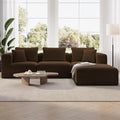 Novilla 106" Modular Sectional Sofa, Modern Cloud Sectional Couch by Novilla