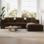 Novilla 106" Modular Sectional Sofa, Modern Cloud Sectional Couch by Novilla