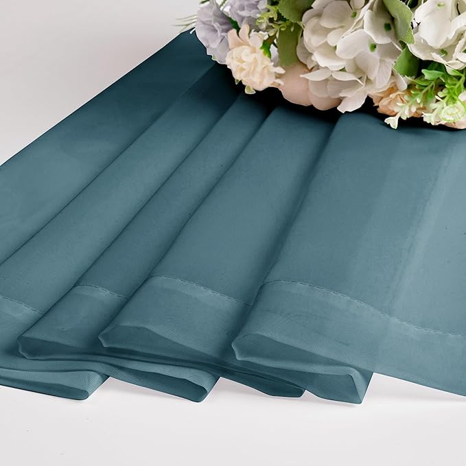Sheer Curtains, 63 inch Length Set of 2, Rod Pocket Light Weight Voile Curtains - Image 6
