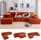 MAXYOYO 129.5" Modular Sectional Sofa Couch, U Shaped Modern Cloud Couch by MAXYOYO