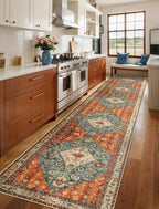 SERISSA 3x14 Washable Non Slip Boho Runner Rug - Image 2