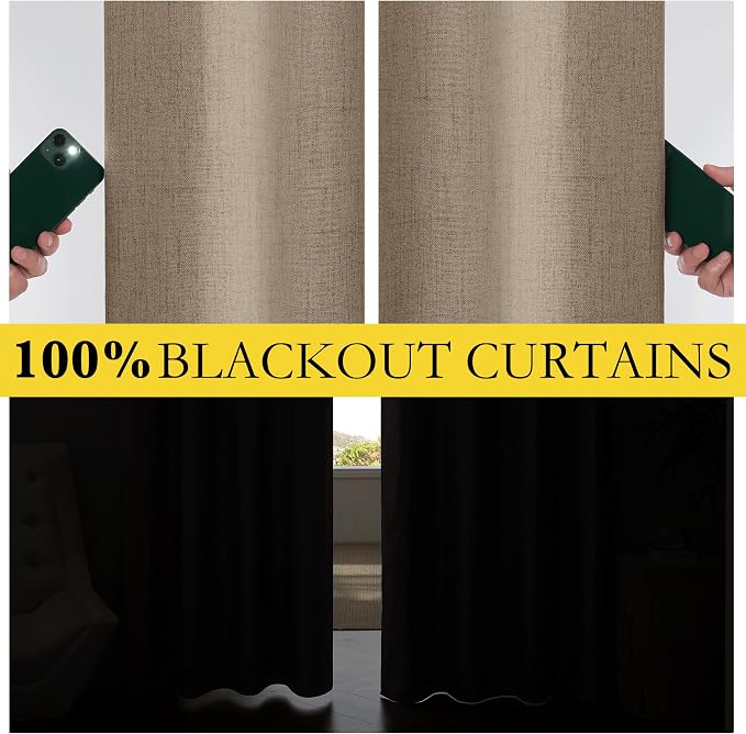 NICETOWN 100% Blackout Curtains - Image 2