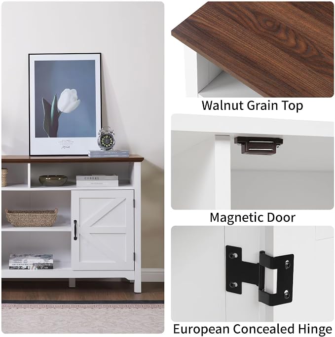 Farmhouse Sideboard Buffet Cabinet - Image 3