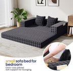COMAX Futon Sofa Bed, 4‑in‑1 Convertible Sofa Bed, Folding Boneless Couches - Image 4