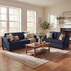 YOUDENOVA 2 Piece Set Comfy Sofa Couch, 3 Seater & Loveseat Sofa by YOUDENOVA