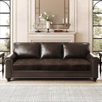 ANARACHON Leather Look Couch Cushion Covers Sofa Seat Slipcovers Sets Couches - Image 2
