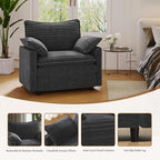 Vesgantti 40" Single Seat Sofa, Comfy Cloud Couch Deep Seat Upholstered Couch - Image 5