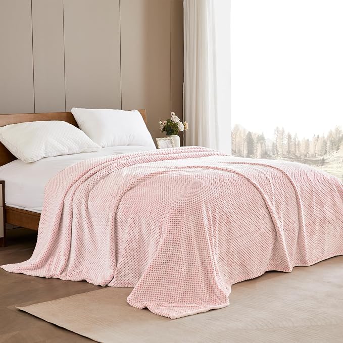 Exclusivo Mezcla Large Waffle Fleece Throw Blanket - Image 7