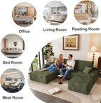 95" Cloud Sectional Couch U-Shaped Chaise - Image 7