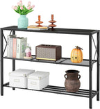 Hoctieon Industrial Console Table, 3 Tier Entryway Table, Hallway Table - Image 5