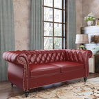 AVZEAR Chesterfield Loveseat Sofa, Upholstered Sofa Modern 2 Seater Couch Sofa - Image 4