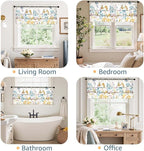 jinchan Floral Ruffled Valance Curtain - Image 6