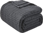 EMME Muslin Blankets for Adults Throw Blanket for Couch Breathable Gauze Soft - Image 8