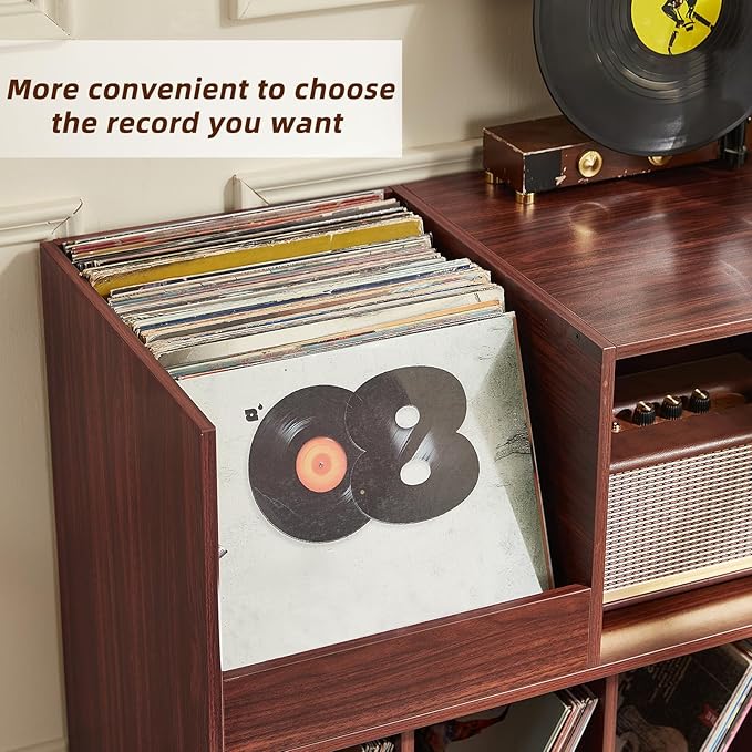 LELELINKY Large 48'' Record Player Stand - Image 3