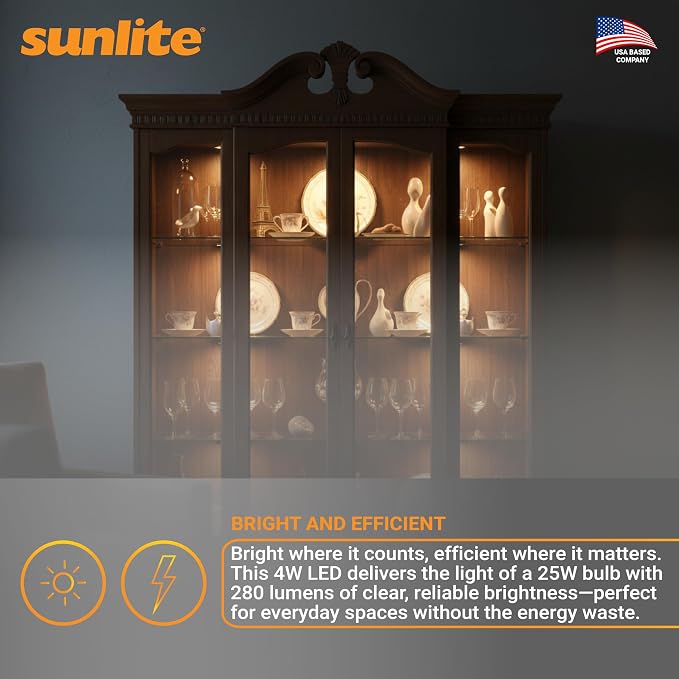 Sunlite LED R14 Mini Flood Light Bulbs, 4 Watts, 280 Lumens, Intermediate Base - Image 5