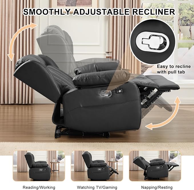 Loveseat Recliner Sofa, RV Recliner Couch, Manual Reclining Loveseat - Image 3