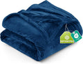 Utopia Bedding Ultra Soft Fleece Bed Blanket King Size Navy | Microfiber Plush by UTOPIABEDDING