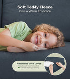 Welzona 83" Couches for Living Room, Teddy Sofa Couch - Image 6