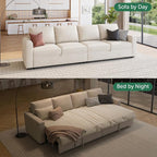 HONBAY Modular Sectional Sleeper Sofa Bed, - Image 3