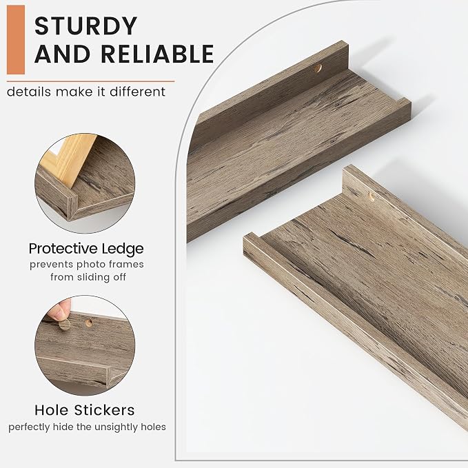 FLYJOE Floating Picture Ledge Shelves - Image 4