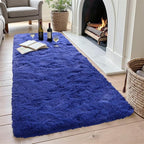 2x6 Royal Blue Fluffy Soft Runner Rug Non-Slip - Image 4
