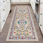 HEBE Hallway Runner Rug 2'x6', Washable Non Slip Kitchen Rug Runner | Soft Boho by HEBE