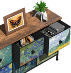 EXOTICA 6 Drawer Dresser for Bedroom Van Gogh Chest of Drawers Wide TV Stands - Image 10