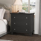 IDEALHOUSE 3 Drawer Dresser, Wooden Storage Chest of Drawers by IDEALHOUSE